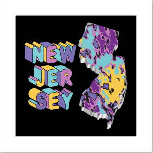 New Jersey State Abstract Art Posters and Art